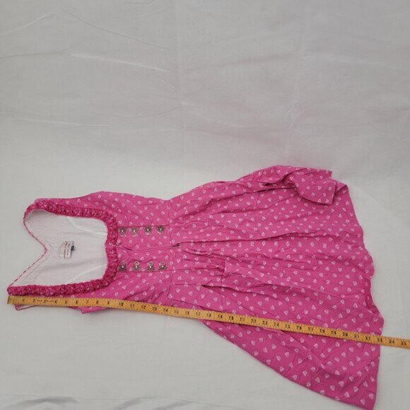 ORIGINAL STEINDL Womens 32 Dress German Dirndl PINK White Floral Oktoberfest - Picture 15 of 16